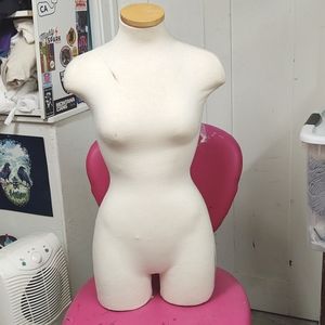 Female Dress form, foam and fabric